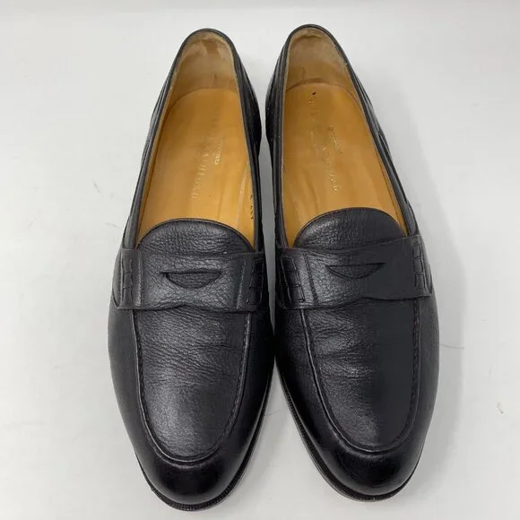 gravati for wilkes bashford leather slip on loafers display picture 2